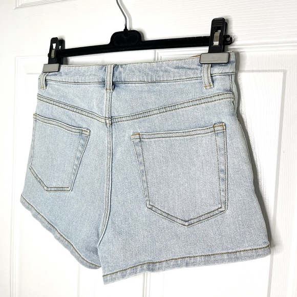 Alexander Wang Revolve Denim Jean Micro Mini Skort Skirt High Waisted Y2K L - Picture 6 of 9